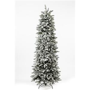 XONE Albero di Natale Russel INNEVATO Slim | Albero Artificiale in PE+PVC, 210cm