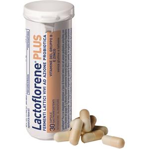 MONTEFARMACO Lactoflorene Plus - Integratore di fermenti lattici e vitamine B - 30 Capsule Gastroresistenti