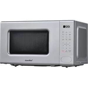 COMFEE' Forno a Microonde Digitale, 700W, 20L, 6 Menù Preimpostati, Express Cook, 11 Livelli di Potenza, Scongelamento, Funzione di Memorizzazione - Grigio - CM-E202CC(GR)