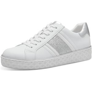 MARCO TOZZI Sneaker da Donna Piatte e vegane per Il Tempo Libero Color Bianco (White Comb) 40 EU