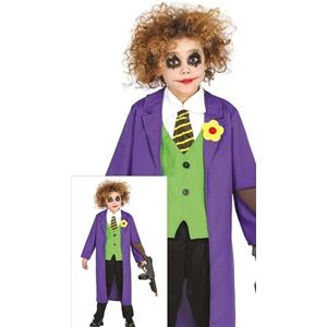 FIESTAS GUIRCA Costume da Pagliaccio Assassino per bambino S1-(5/6 anni)