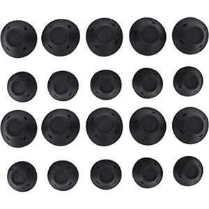 HEITIGN Bigodini in Silicone 20 Pezzi Neri Fai da Te Grandi Bigodini Flessibili per Capelli Kit Rullo per Capelli Riutilizzabile Arricciacapelli a Fungo Strumento per Parrucchieri Rullo per Capelli per Donne