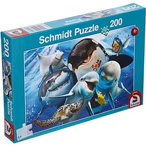 Schmidt Spiele Puzzle per bambini, motivo: amici subacquei, 200 pezzi, Multicolore, 56360