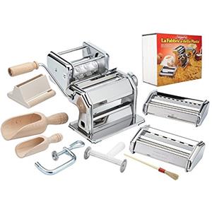 Imperia KitchenCraft Imperia Italian Set Regalo Macchina per Pasta Fresca con Accessori Inclusi, Acciaio Cromato, 45.7 x 34.9 x 19.1 cm, Classe di efficienza energetica A