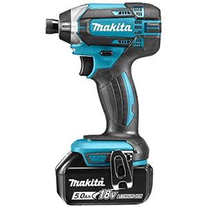 Makita AVV.MASSABATTENTE18V5Ax2 160Nm, Nero, blu, con 2 batterie da 4,0 Ah