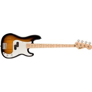 Fender Squier by Fender Sonic Precision - Basso elettrico di precisione, tastiera in acero, battipenna bianco, 2 colori Sunburst