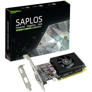 SAPLOS Geforce GT 610 Scheda Video, 2GB DDR3 64-bit, VGA HDMI, Low Profile Scheda Grafica, PCI Express x16, DirectX 11