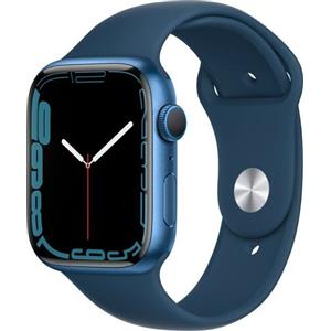 Apple Watch Series 7 Alluminio 41 mm (2021) | GPS + Cellular | blu | Cinturino Sport Blu abisso