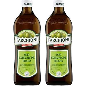 Farchioni Olio Extravergine di Oliva, 1 Litro (Confezione da 2)