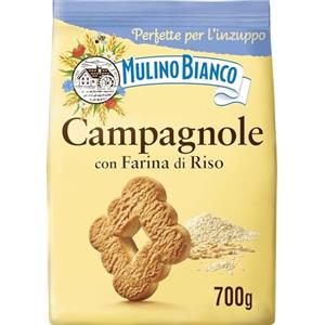 Mulino Bianco Biscotti Frollini Campagnole, Colazione Ricca di Gusto, 700g (Confezione da 3)