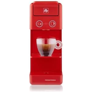 Illy Cafè, Macchina da caffè Y3.3 rossa compatibile con capsule Iperespresso per caffè espresso e americano