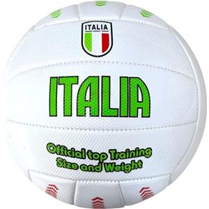 Mikado Sport Pallone da Pallavolo - Modelli Italia e Modelli Logo - Palla Beach Volley Realizzata in HF PVC - Misura Grande per Partita Allenamento - Adulti Ragazzi e Bambini (Bianco)