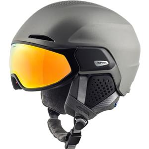 ALPINA Unisex - Adulti, ORO QV MIPS Casco da sci, gunmetal matt, 55-59 cm