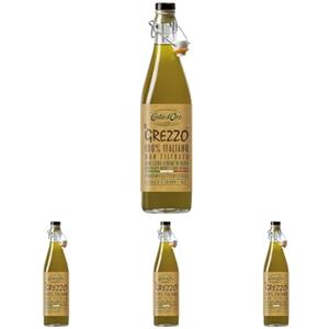 Costa d'Oro - Il Grezzo Olio extravergine di oliva non filtrato (Confezione da 4)