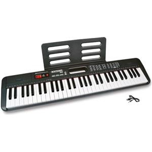 Bontempi | HarmonyKeys - Tastiera Digitale a Passo Professionale, 61 Tasti con Connessione USB e Cavo di Alimentazione DC/USB per un'Armonia Perfetta, 910x215x90 mm