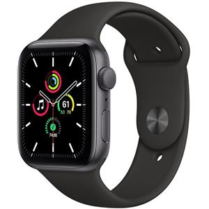 Apple Watch SE Alluminio 44 mm (2020) | WiFi | grigio siderale | Cinturino Sport nero