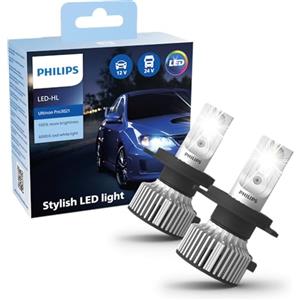 Philips automotive lighting Philips Ultinon Pro3021 LED lampadina fari auto (H4), luce bianca fredda da 6.000K, confezione doppia