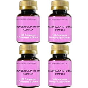 LABOTTEGADEGLIINTEGRATORI Kudzu e Trifoglio Rosso Ricchi in Isoflavoni, con Cimicifuga, Agnocasto, Moringa, Salvia, Dioscorea, Verbena | Menopausa In Forma Complex 400 Compresse | Controllo del Peso e Rilassamento | Vampate