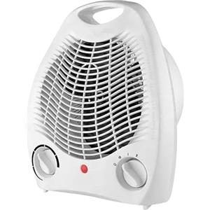 FLM SYSTEM Caldobagno Elettrico 2000W Scaldino Termoventilatore Portatile Per Bagno Stufetta Aria Calda Termoventilatore da Bagno con Termostato Regolabile, Caldo Bagno, Scaldino Elettrico