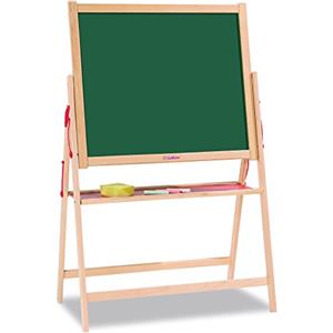 Eichhorn - Lavagna Magnetica 12 Pz, 100002578, + 3 Anni, Giocattolo Educativo in Legno di Faggio, Inclusi 10 Gessetti e 1 Spugna, 35X56X87Cm