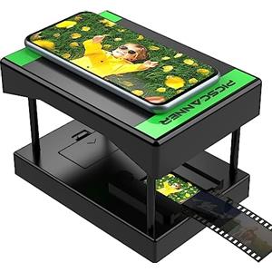 eyesen Mobile Film Scanner, Scanner diapositive e negativi, Scanner diapositive, Scanner foto, Digitalizzare diapositive e negativi a casa utilizzando lo smartphone, Conversione pellicole a colori da 35mm