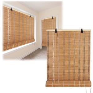 Cxllisionary Parasole Tapparella Bamboo Con Sollevatore 45 50 60 65 70 80 90 100 105 110 120 130 140 150 160 Larghezza Naturale Cortina Di Bambù Privacy Tenda a Rullo in Bambù Facile Da Installare (Size : 50x60cm