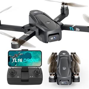 Tolatoyus Droni con Telecamere Brushless Motore Drone per Adulti Principianti 2 Telecamere FPV RC Quadcopters Pieghevole Motorizzato 1080P Regolabile UAV APP di Controllo 3D Flips