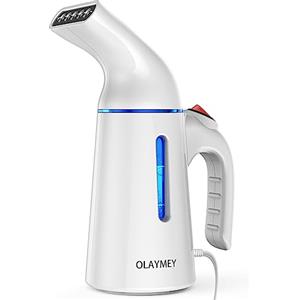 OLAYMEY Ferro da Stiro Verticale 700W, Stiratrice Verticale Portatili a Vapore Riscaldamento Rapido in 40s, Stiratore Verticale Disinfezione di Rughe a Vapore Forti e Continue per Viaggi e Casa