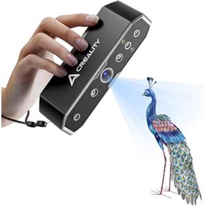 Creality 3D Scanner CR-Scan Otter per Stampante 3D, 20fps con Visione Stereo a Quattro Lenti, Campo di Scansione di 10-2000 mm, Tracciamento Anti-smorzamento, Precisione di 0,02mm per mac OS/Windows