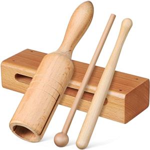 Milisten Set Completo Di Strumenti Musicali Bacchette Per Xilofono Mazze Shaker Battipenna Blocchi Di Legno Per Coordinazione E Divertimento