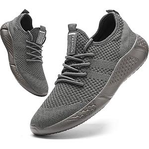 BUBUDENG Uomo Scarpe Ginnastica Sneakers Running Trekking Palestra Sportive Offerta da Corsa Lavoro Moda Walking Casual Shoes Gym Sport Tennis,Grigio,EU39