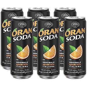 CAIYA 6X Oransoda L'Originale Aranciata Italiana Oran Soda 330ml [6 Lattine] - Drink Summer 2023