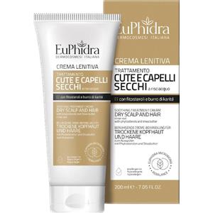 Euphidra Crema Lenitiva 200ml - Sollievo per Cute e Capelli Secchi con Fitosteroli e Burro di Karitè