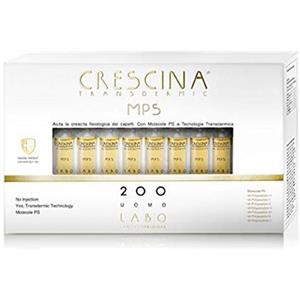 CRESCINA LABO CRESCINA TRANSDERMIC MPS RI-CRESCITA 200 Anticaduta Capelli Uomo 40 Fiale