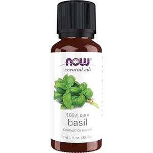 NOW Foods Olio Essenziale di Basilico Puro 30 ml - Aroma Caldo e Speziato, Elevante ed Energizzante