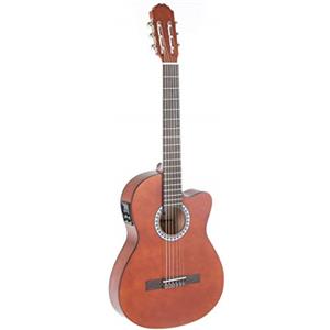 GEWA PURE GEWA Chitarra Classica Basic Electro, Cutaway, con Pickup, con Accordatore, Noce