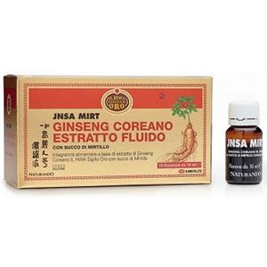 Naturando JNSA Mirtillo - Integratore con Ginseng Coreano e Succo di Mirtillo, 10 Fiale da 10 ml