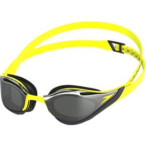 Speedo Fastskin Pure Focus Mirror Occhialini per Unisex Adulto, Hyper Yellow/Smoke/Silver Mirror, One Size