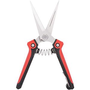 Housolution, Cesoia Potatura, Forbici da vigneti a Mola con Lame Lunghe, Chiusura di Sicurezza, Taglio Preciso 23 mm, Forbici Giardinaggio, Cesoia per Rami, Fiori, Manico Nero, Rosso