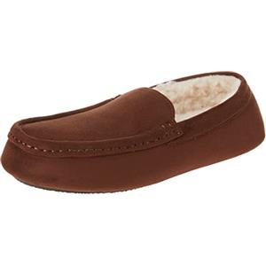 Amazon Essentials Mocassino Slipper Uomo Mocassino, Microsuede, Marrone Toffee Scuro, 40
