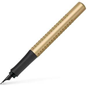 Faber-Castell 140929 - Penna stilografica Grip Edition, pennino EF, colore: oro