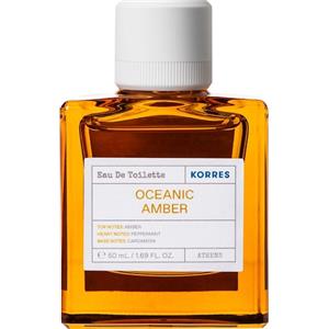 Korres Oceanic Amber Eau de Toilette 50 ml - Fragranza fresca e calda per uomo con note di acqua di mare e resina