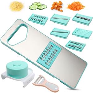 ZMDMAH Affetta Verdure Mandolina Professionale - Taglia Verdure Julienne, Mandolina Manuale