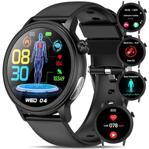 YYKY Orologio Smartwatch Uomo Donna ????li???????????????????? ECG+HRV/acido urico/BMI,1,4