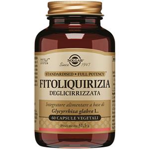 Solgar Fitoliquirizia Deglicirizzata - Integratore Digestivo in 60 Capsule Vegetali con Estratto Standardizzato di Radice di Liquirizia