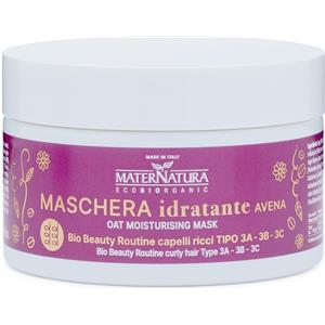 Maternatura Maschera Idratante Capelli Ricci all'Avena - Bio, 200 ml, Nutriente e Definente per Boccoli