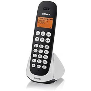 Brondi Adara Telefono Cordless, Nero/Bianco