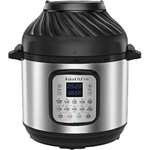 Instant Pot Duo Crisp + Hot Air Fryer 11-in-1 Electric Multi-Cooker 5.7 L - Pressure Cooker, Air Fryer, Slow Cooker, Steamer, Sous Vide Device, Dehydrator with Grill, Keep Warm and Baking Function