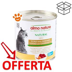 Almo Nature HFC Natural Alimento Umido per Gatti - Tonno e Gamberetti 280 g