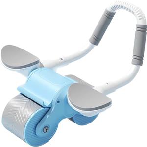 AouiSton Automatic rebound abdominal wheel, Ruota addominali con rimbalzo automatico, Rullo addominali, ab wheel roller addominali, per addominali con tappetino per ginocchia per uomini e donne